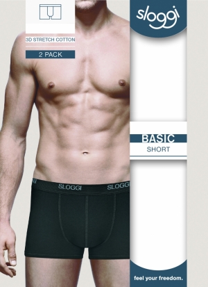 BASIC SHORT 2P 0004 ZWART