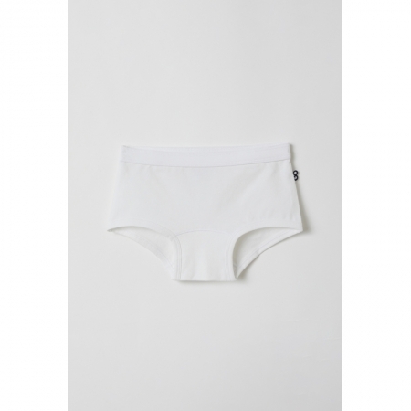 Meisjes shorty, duopack 100 WIT