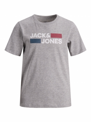 JJECORP LOGO TEE SS CREW NECK Light Grey Play