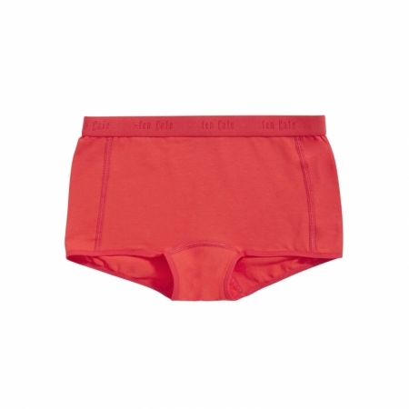COTTON STRETCH GIRLS SHORTS 2P 3035 Red