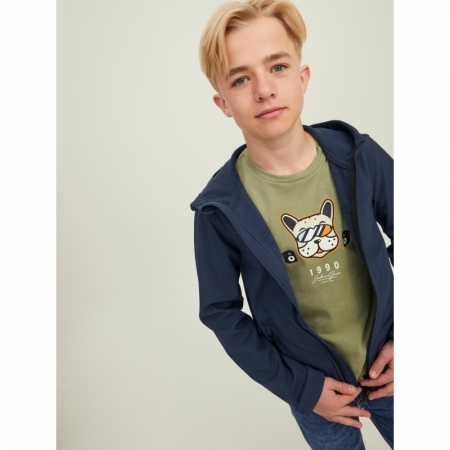 JJEMARVIN HOOD SOFTSHELL LTN J 175876001 Navy