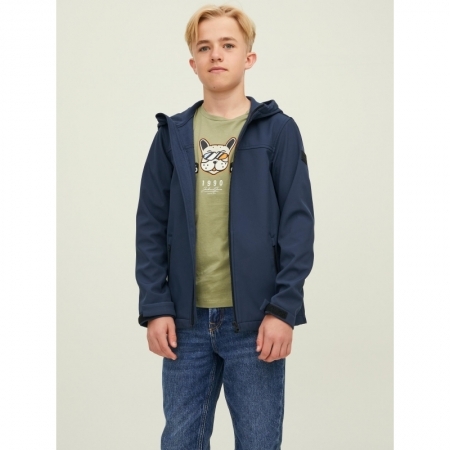 JJEMARVIN HOOD SOFTSHELL LTN J 175876001 Navy