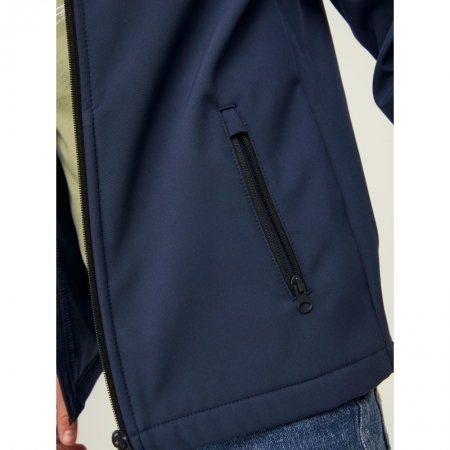 JJEMARVIN HOOD SOFTSHELL LTN J 175876001 Navy