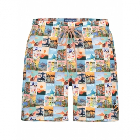 SWIMSHORT BRAZIL POSTERS MULTI 73 MULTICOLOR ALL COLORS