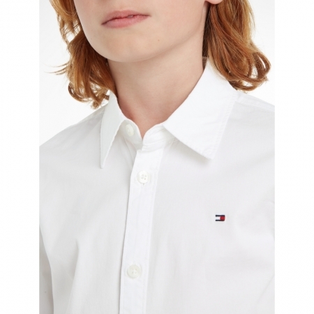 SOLID STRETCH POPLI YBR White