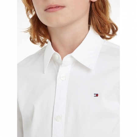 SOLID STRETCH POPLI YBR White