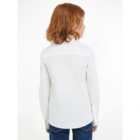 SOLID STRETCH POPLI YBR White