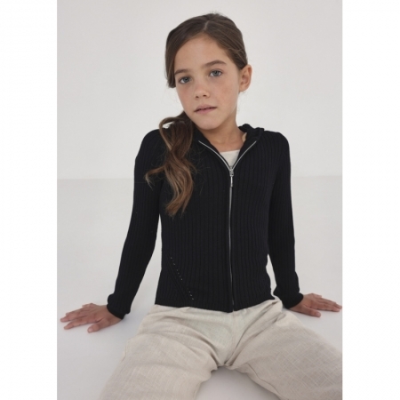 KNITTING PULLOVER 065 BLACK