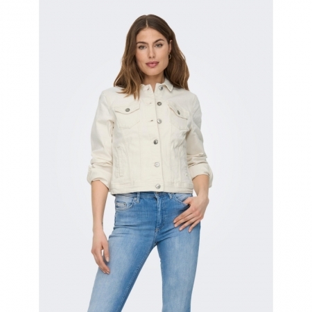 ONLTIA DNM JACKET COL PIM NOOS 234755 Ecru