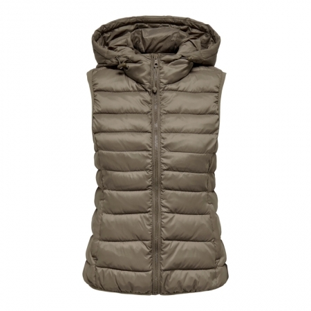 ONLNEWTAHOE HOOD WAISTCOAT OTW 239935 Walnut