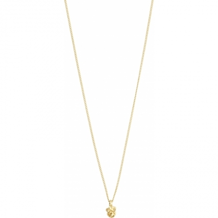 PAUSE RECYCLED PENDANT NECKLAC GOLD PLATED