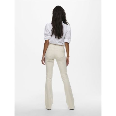 ONLBLUSH MID FLARED DNM DOT019 234755 Ecru