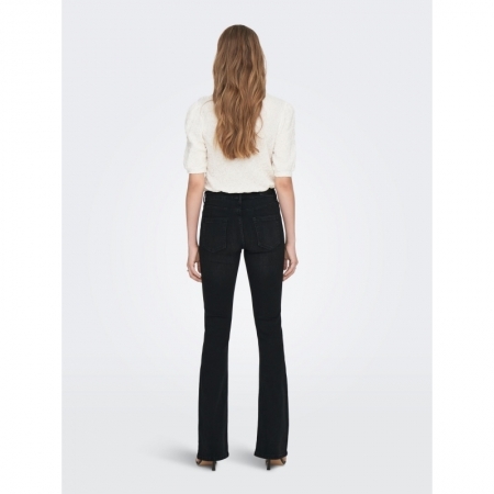 ONLBLUSH MID FLARED DNM TAI109 Washed Black