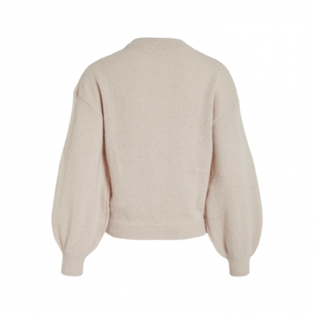 VICHINTI O-NECK CABLE KNIT TOP 177853 Birch