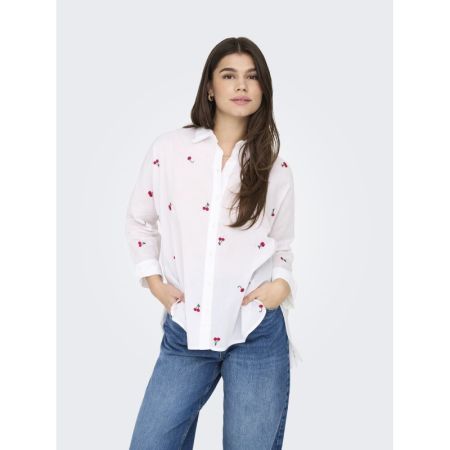 ONLNEW LINA GRACE LS EMB SHIRT 190858009 Brigh