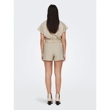 JDYSAY MW LINEN SHORTS WVN NOO 177935001 Oatme