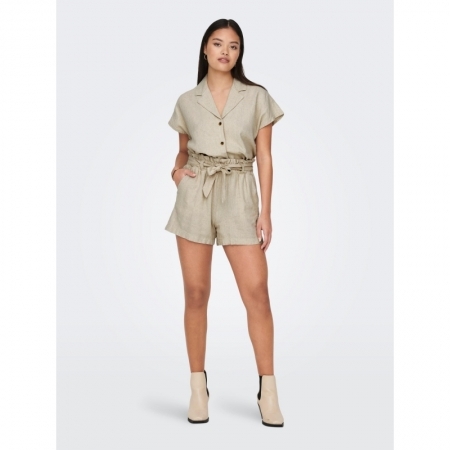 JDYSAY MW LINEN SHORTS WVN NOO 177935001 Oatme