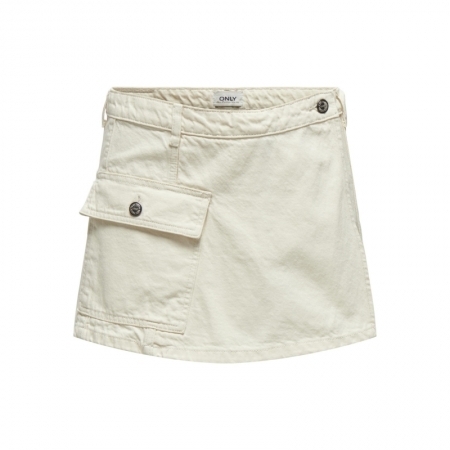 ONLMIRA REG ECRU DNM SKORT TAI 234755 Ecru