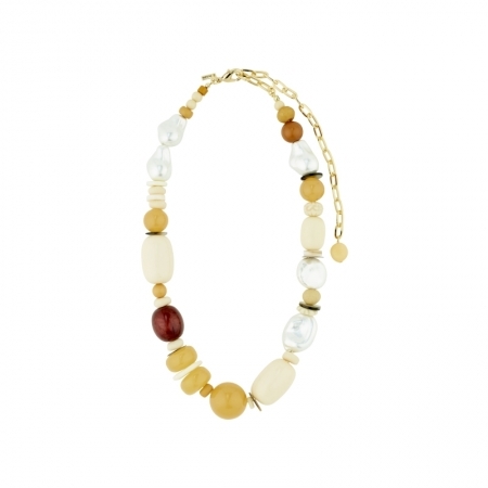 SUN NECKLACE MULTI-COLOURED GOLD PLATED