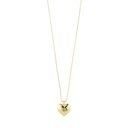 SOPHIA RECYCLED HEART NECKLACE GOLD PLATED