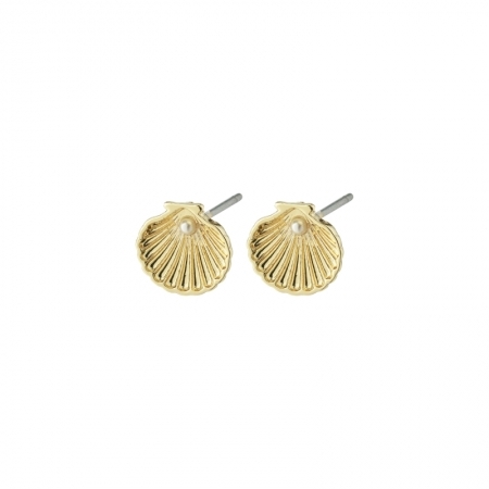 OPAL RECYCLED SEASHELL EARRING GOLD PLATED