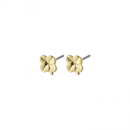 OCTAVIA RECYCLED CLOVER EARRIN GOLD PLATED