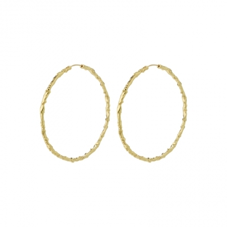 SUN RECYCLED MEGA HOOPS GOLD PLATED