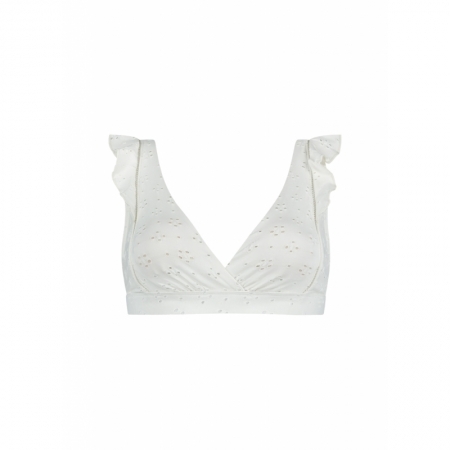 PADDED TOP 82 WHITE EMBROIDERY