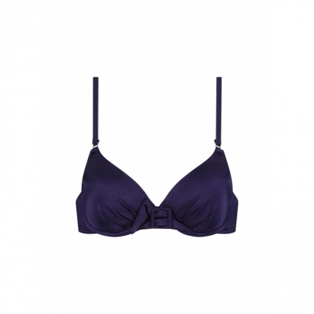 PADDED WIRED TOP 630 SATIN NAVY