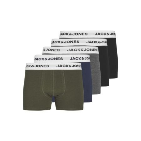 JACBASIC WHITE WB TRUNKS 5 PAC 178012001 Black