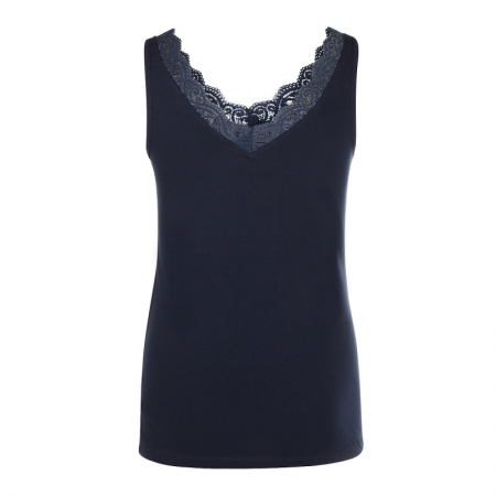 LACE TOP NAVY