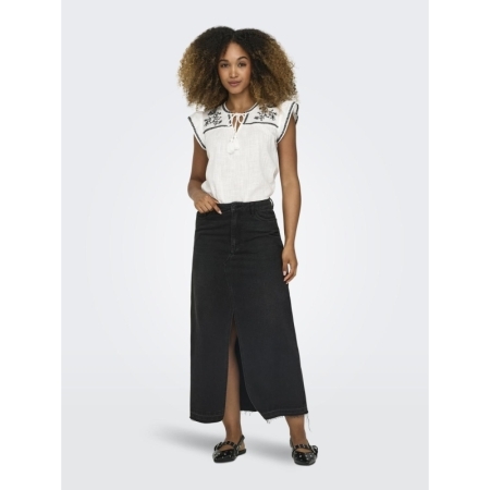 JDYBELLA HW LONG SKIRT DNM NOO 179674 Black De