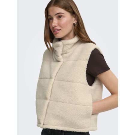 ONLSANDRA TEDDY WAISTCOAT LIFE 189959 Pumice S