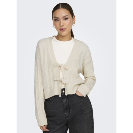 ONLFIA LS STRING CARDIGAN KNT 196844 Whitecap