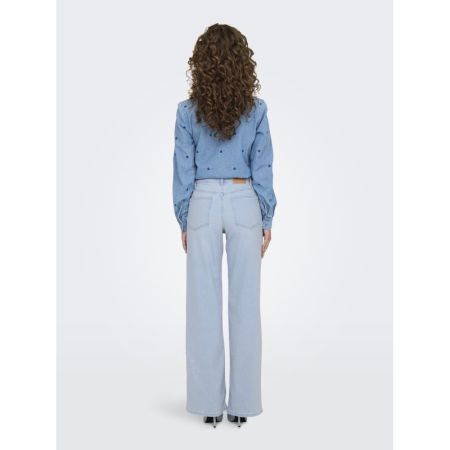 ONLMADISON BLUSH HW WIDE DNM C 276598 Light Bl