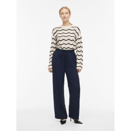 VIJOSA HW WIDE PANTS - NOOS 227515 Navy Bla