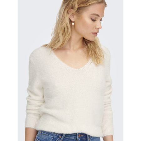 ONLELLA PIUMO LS V-NECK KNT 177922 Cloud Da