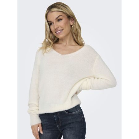 ONLELLA PIUMO LS V-NECK KNT 177922 Cloud Da