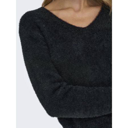 ONLELLA PIUMO LS V-NECK KNT 177911 Black