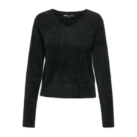 ONLELLA PIUMO LS V-NECK KNT 177911 Black