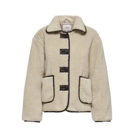 JDYNOELLA LIFE TEDDY JACKET OT 215452 Cement