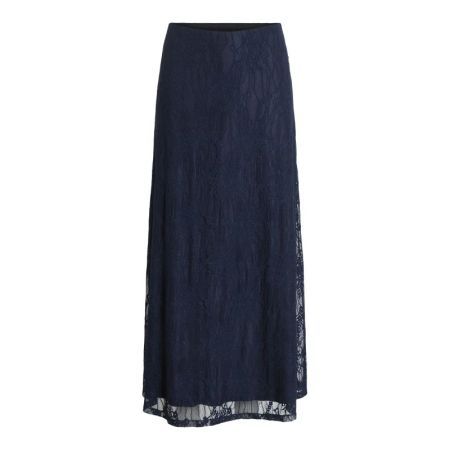VIFEMMA HW LACE ANKLE SKIRT 227515 Navy Bla