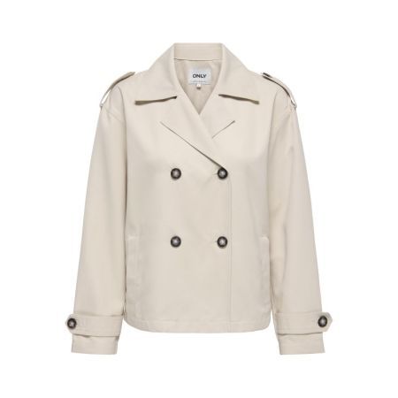 ONLHANNAH SHORT LIFE TRENCHCOA 183019 Humus