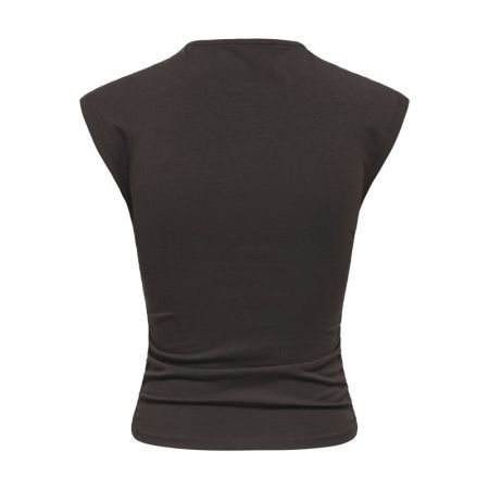 ONLMIRA CAPSL RUCHING TOP JRS 177943 Black Co