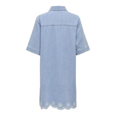 ONLBELLE SS HALF PLACKET DNM D 177934 Light Bl