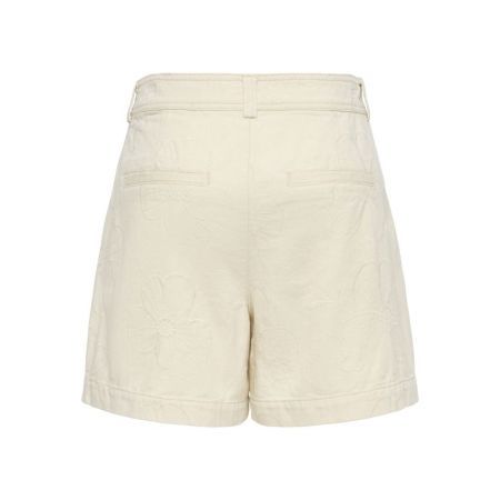JDYHAVANNA HW EMB ECRU SHORTS 234755001 Ecru/