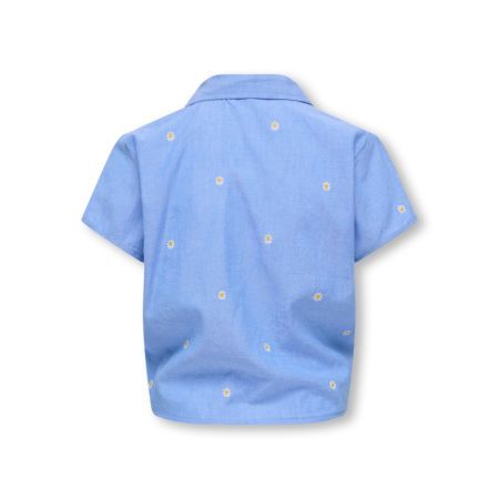 KOGMALOU SS EMB KNOT SHIRT WVN 193179002 Cashm