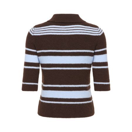 ONLLOUISIA SS COLLAR POLO KNT 237375005 Coffe