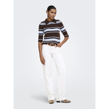 ONLLOUISIA SS COLLAR POLO KNT 237375005 Coffe