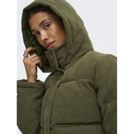 ONLZAHARA CORDUROY PUFFER CC O 206830 Burnt Ol